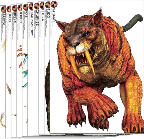 SHERMAN'S GALLERIES Pack 4: Fantasy Hunting Edition - 20"×28" - 10 Paper Shooting Targets, Assorted Characters - USA Brand, Made in Japan in Saudi Arabia