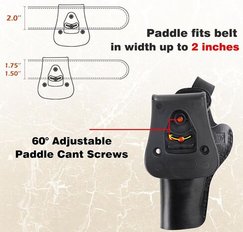 OWB 1911 Leather Holster fit 1911 Style Pistols - Colt 1911, Kimber 1911, Springfield 1911, Taurus PT1911, S&W 1911, Remington 1911, Sig 1911, Rock Island 1911(Fit 4" and 5" Barrel 1911) in Saudi Arabia