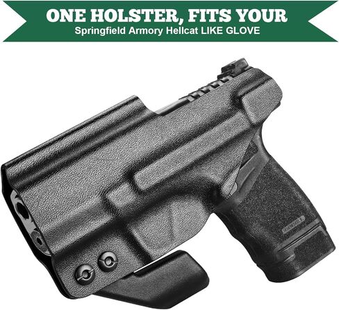 Springfield Armory Hellcat IWB Appendix KYDEX Holster - Adj. Cant & Retention, Right/Left Hand Optional in Saudi Arabia