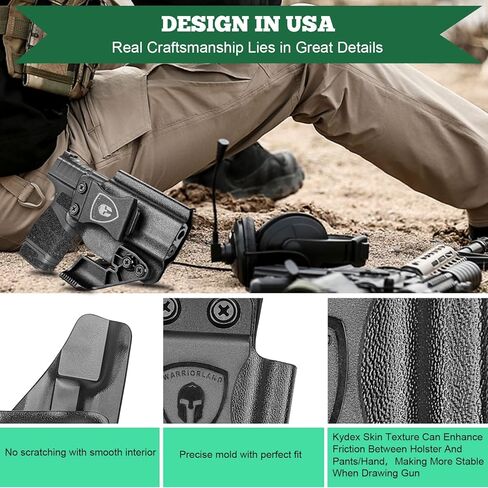Springfield Armory Hellcat IWB Appendix KYDEX Holster - Adj. Cant & Retention, Right/Left Hand Optional in Saudi Arabia