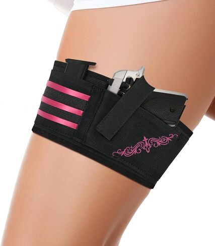 Gun Holster,Thigh Holster for Women,Embroidery Gun Holsters for Pistol,Fit for PT-22. 22 CaliberTCP. 380, P238, RugerLCP &Similar Guns, 27.5 in Kuwait