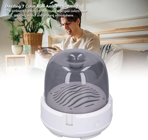 Controller Charger for Switch Pro, Quick Charging 4 Slot Controller Dock for Switch Pro, RGB Light, Anti Slip Base, Stylish and Practical Circular Base (White in Saudi Arabia