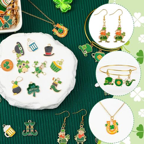 120 قطعة من سحر الزهور الربيعية من MARFOREVER لصنع المجوهرات، قلادات ساحرة من المينا الذهبية المتنوعة لقلادة DIY وأقراط وأقراط ومستلزمات صنع الهدايا للأم in Saudi Arabia