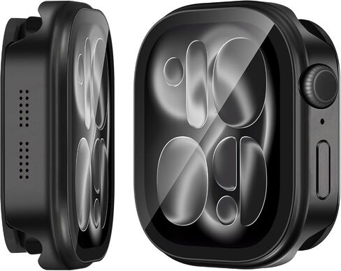 غطاء معدني 3 في 1 متوافق مع حافظة Apple Watch Ultra 3/2/1 مقاس 49 ملم للنساء والرجال، واقي شاشة مدمج خفيف الوزن للغاية لساعة iWatch Ultra 3/2/1 مقاس 49 ملم (تيتانيوم) in Kuwait