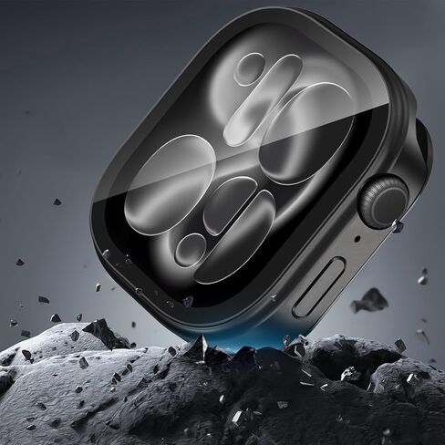 غطاء معدني 3 في 1 متوافق مع حافظة Apple Watch Ultra 3/2/1 مقاس 49 ملم للنساء والرجال، واقي شاشة مدمج خفيف الوزن للغاية لساعة iWatch Ultra 3/2/1 مقاس 49 ملم (تيتانيوم) in Kuwait