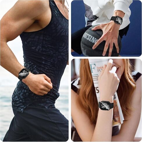 غطاء معدني 3 في 1 متوافق مع حافظة Apple Watch Ultra 3/2/1 مقاس 49 ملم للنساء والرجال، واقي شاشة مدمج خفيف الوزن للغاية لساعة iWatch Ultra 3/2/1 مقاس 49 ملم (تيتانيوم) in Kuwait