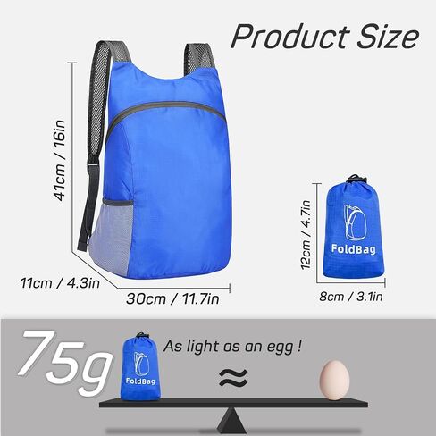 Hiking Daypack, Water-repellent Camping Backpack for Men and Women, Hiking Backpack Foldable Backpacks for Travel, Outdoor(Black 2) in Saudi Arabia
