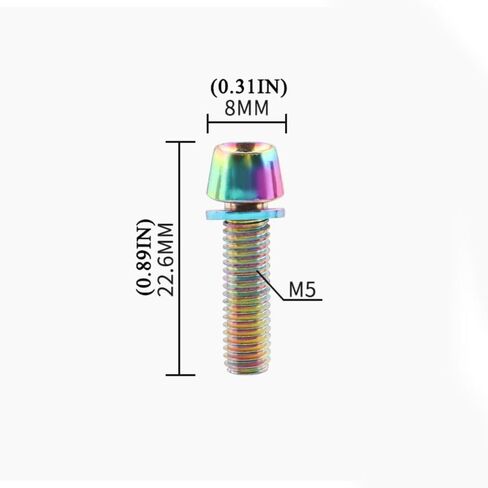 الجذعية المسمار 6 قطعة M5x17mm دائم دراجة المقود الجذعية البراغي التيتانيوم مطلي الصلب الجذعية الناهض المسمار in Saudi Arabia