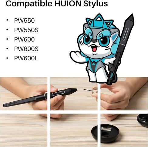 HUION Kamvas 13 (Gen 3) Drawing Tablet with Screen, 13.3-inch Full-Laminated Art Tablet with Anti-Sparkle Canvas Glass, 99% sRGB, PenTech 4.0, 16K Pen Pressure, Dual Dials for Digital Art, Black in Saudi Arabia