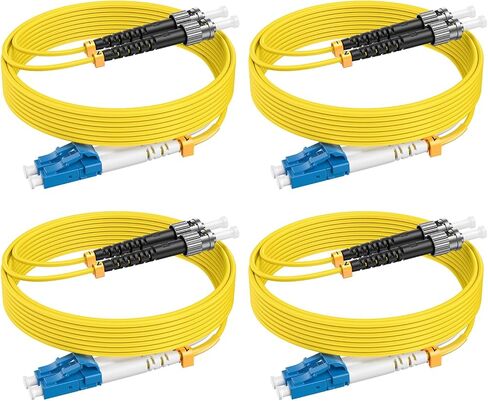 OS2 LC to ST Fiber Patch Cable Single Mode, 6ft/2m, 4Pack in Kuwait