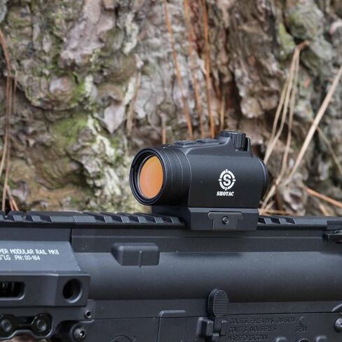 SHOTAC 1X20 نقطة رؤية حمراء ST003، غاطسة حتى 11 قدمًا (3 أمتار) ومقاومة للصدمات أكثر من 15000 طلقة من .223، 2 MOA، منظار انعكاسي متين ودقيق in Kuwait