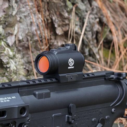 SHOTAC 1X20 نقطة رؤية حمراء ST003، غاطسة حتى 11 قدمًا (3 أمتار) ومقاومة للصدمات أكثر من 15000 طلقة من .223، 2 MOA، منظار انعكاسي متين ودقيق in Kuwait