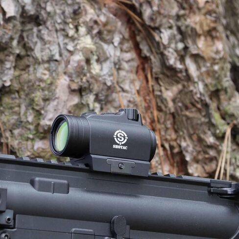 SHOTAC 1X20 نقطة رؤية حمراء ST003، غاطسة حتى 11 قدمًا (3 أمتار) ومقاومة للصدمات أكثر من 15000 طلقة من .223، 2 MOA، منظار انعكاسي متين ودقيق in Kuwait
