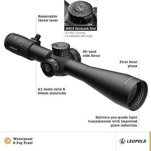 Leupold Mark 4HD 6-24x52 (34mm) Side Focus FFP Riflescope in Saudi Arabia