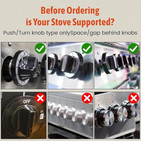 Stove Knob Safety Covers, (5+1Pack) Dual-Lucks Oven Knob Covers for Child Safety, Clear Vies, Universal Size (White) in Saudi Arabia