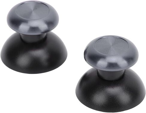 Metal Thumbsticks for PS 5 Edge Controller, Controller Interchangeable Analog Joystick, Thumb Stick Caps Compatible with PS 5/PS Pro/X Box Controllers (Black) in Saudi Arabia