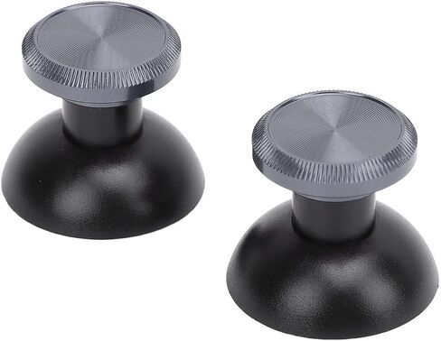 Metal Thumbsticks for PS 5 Edge Controller, Controller Interchangeable Analog Joystick, Thumb Stick Caps Compatible with PS 5/PS Pro/X Box Controllers (Black) in Saudi Arabia