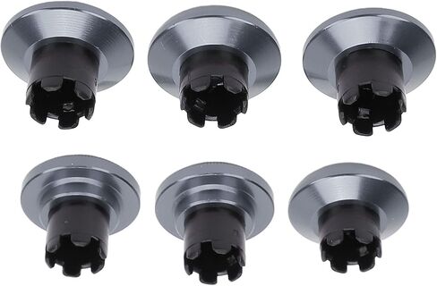Metal Thumbsticks for PS 5 Edge Controller, Controller Interchangeable Analog Joystick, Thumb Stick Caps Compatible with PS 5/PS Pro/X Box Controllers (Black) in Saudi Arabia