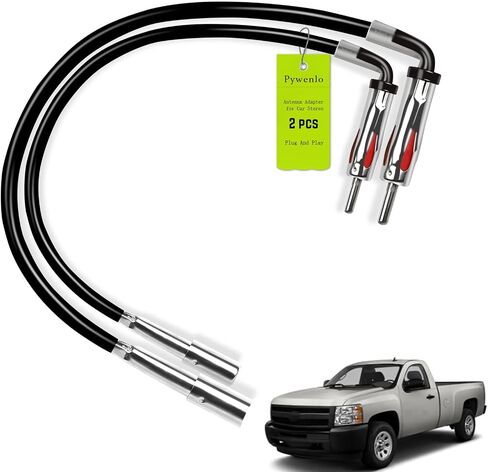 Car Antenna Adapter for GM Vehicles (1985-2013) - Aftermarket Radio Stereo Replacement, Compatible with Chevy, Buick, Pontiac - Direct Fit, No Cutting Required (2) in Saudi Arabia