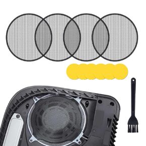 PS5 Dust Filter Kit - 4 Pack High-Density Dust Screens with Cleaning Brush & 6 Adhesive Pads, Compatible with PS5 Disc, Digital, Pro & Slim Consoles, Prevent Overheating & Extend Console Lifespan in Saudi Arabia