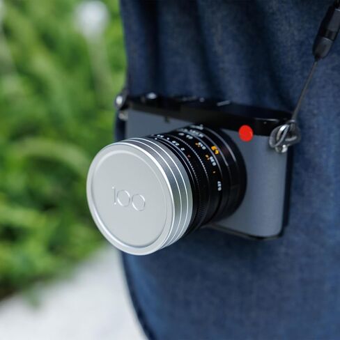 JJC Lens Cap Cover for Leica Q3 Q3 43 Q2 Q Q-P Camera Accessories, Black | with Soft Fabric Interior & PU Leather Surface, Anti-Scratch & Dustproof Lens Protection, Durable Aluminum Alloy in Saudi Arabia