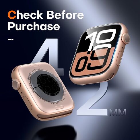 LϟK 8 Pack for Apple Watch Series 11/10 Screen Protector 42mm- Self-Healing TPU Screen Protector, Anti Scratch 0 Bubble, HD Touch Sensitive, Upgrade Flexible Film for iWatch S11/10 42mm in Kuwait