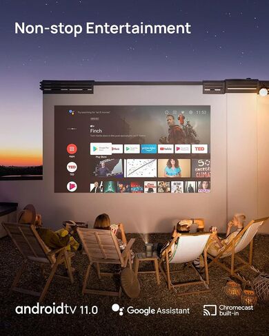 XGIMI MoGo 2 Pro 1080P Portable Projector, Mini Projector with WiFi and Bluetooth, Android TV 11.0, 400 ISO Lumens, 2X8W Speakers, Supports 4K, Auto Focus, and Screen Adaption (Renewed) in Saudi Arabia