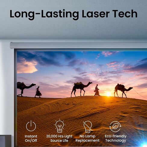 جهاز عرض الألعاب BenQ TK710 3200-Lumen XPR UHD 4K ليزر DLP HDR10 HDMI 3D Keystone - TK710 (متجدد) in Saudi Arabia