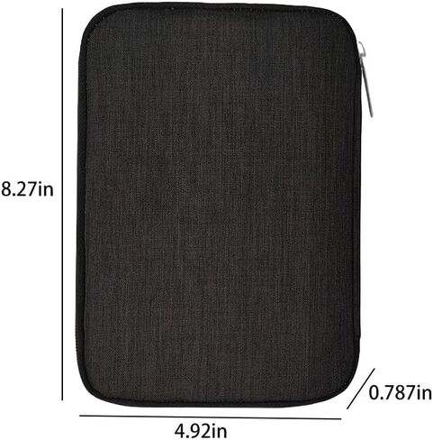 Travel Cable Accessories Bag,Electronic Organizer Case for Cable,Cord,Charger,Phone-(Black/L) in Saudi Arabia