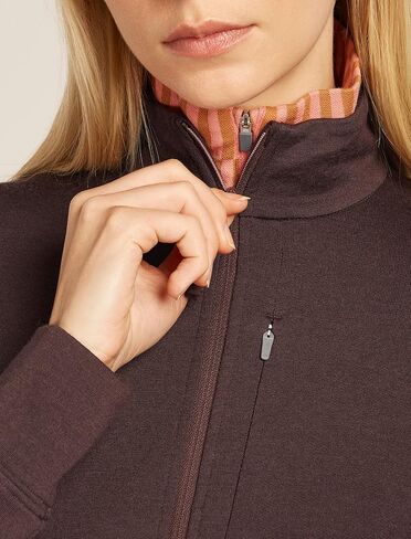 Icebreaker Merino womens Quantum Iv Long Sleeve Wool Athletic Full Zip Sweater in Saudi Arabia