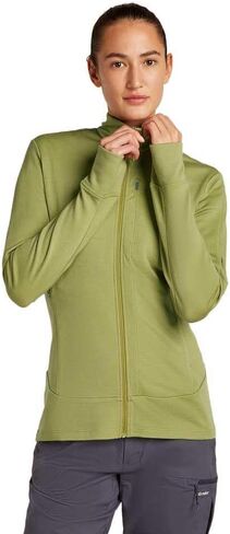 Icebreaker Merino womens Quantum Iv Long Sleeve Wool Athletic Full Zip Sweater in Saudi Arabia