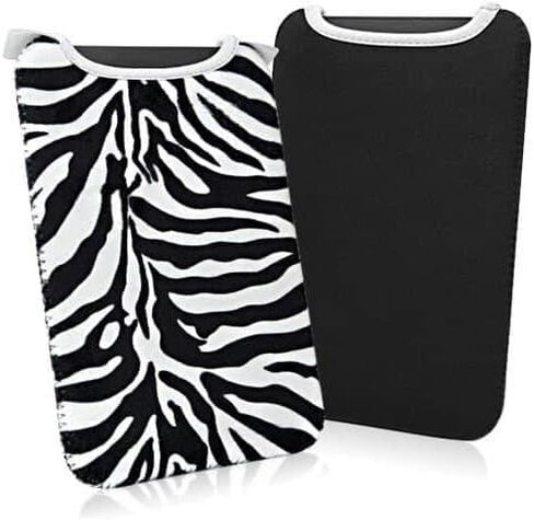 BoxWave Case Compatible with Barnes & Noble Nook GlowLight 4 - Zebra Plush SlipSuit, Animal Print Padded Soft Sleeve in Saudi Arabia