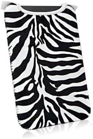 BoxWave Case Compatible with Barnes & Noble Nook GlowLight 4 - Zebra Plush SlipSuit, Animal Print Padded Soft Sleeve in Saudi Arabia