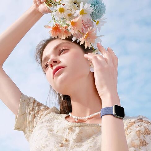 Odbeai Cute Floral Engraved Band Compatible with Apple Watch Bands Women 40mm 44mm 38mm 41mm 42/45/46/49mm, 6-Pack Soft Silicone Dressy Sport Strap for iWatch Bands Series 11 10 9-1 SE Ultra1/2/3 in Kuwait