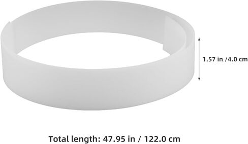 Uonlytech Soft Light LED Diffuser Sheet for Strip Lights, Flexible Acrylic Lamp Lens for Signage, Ceiling Fixture Replacement Shade, Lightbox, Spotlights 1220x40mm in Saudi Arabia
