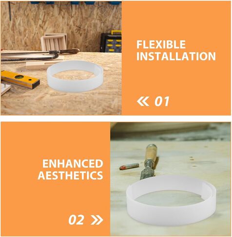 Uonlytech Soft Light LED Diffuser Sheet for Strip Lights, Flexible Acrylic Lamp Lens for Signage, Ceiling Fixture Replacement Shade, Lightbox, Spotlights 1220x40mm in Saudi Arabia