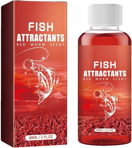 Red Worm Liquid, Red40 Ink Fishing Liquid, Red Worms Fish Attractant, Fishing Scent Attractant for Trout, Cod, Carp, and Sea Bass in Saudi Arabia