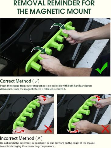 Magnetic Ski Holder for Side of Car – Strips Magnetic Snowboard Mount – Prevent Ski and Snowboard from Tipping Over – Protects Vehicle from Scratches - Snowboard Accessories(Black) in Saudi Arabia