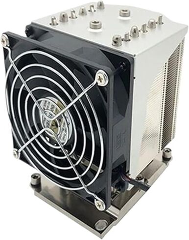 قطع وحدة المعالجة المركزية برودة ل LGA 3647 نوع ضيق 4U المبرد 6 أنابيب الحرارة 280 واط بالوعة الحرارة الجانب ضربة مروحة التبريد LGA3647-4U-R96 in Saudi Arabia