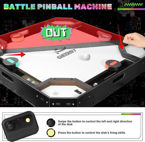 Hyperlaps.10 Game 4 Players Arcade Games for Home, Hyperlaps.io Tables Game for Adults with a Points System, Fun Table Games for Family Gatherings in Saudi Arabia