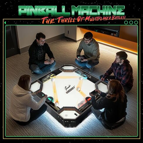 Hyperlaps.10 Game 4 Players Arcade Games for Home, Hyperlaps.io Tables Game for Adults with a Points System, Fun Table Games for Family Gatherings in Saudi Arabia