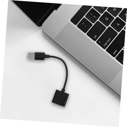 محول بطاقة صوت USB خارجي غامض مع مقسم مقبس سماعة الرأس ومحول الميكروفون لأجهزة الكمبيوتر المحمول والأجهزة اللوحية التوصيل والتشغيل صوت ثابت واضح للتوافق مع الأجهزة المتعددة in Saudi Arabia