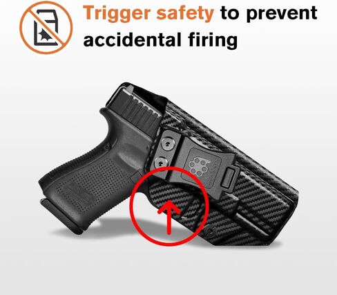 Ruger Security 9 Holster IWB Kydex Holster Fit مخصص: Ruger Security 9 Pistol - حزام الخصر الداخلي المخفي - احتفاظ قابل للتعديل والاحتفاظ بـ "Posi-Click" - بدون تآكل / غضب - الولايات المتحدة الأمريكية مصنوعة بواسطة Amberide in Kuwait