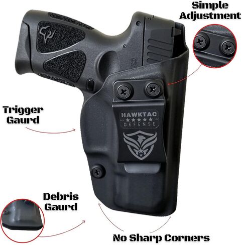 الحافظة تناسب: Taurus G3C / Taurus G2C / G2S / PT111 / IWB الجانب الأيمن مخفي حمل الحافظة السوداء in Kuwait