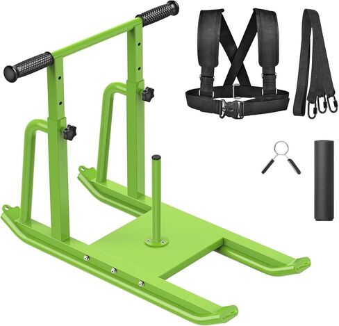 مزلجات الوزن للتدريب من كيبيكا، مزلجة للياقة البدنية تعمل بالدفع والسحب، مقبض ارتفاع قابل للتعديل، مزلجة لياقة بدنية للتدريب - سرعة الجري، كرة القدم، القوة، مصممة لألواح الوزن مقاس 1 بوصة و2 بوصة in Kuwait