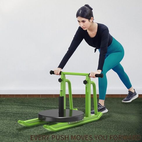 مزلجات الوزن للتدريب من كيبيكا، مزلجة للياقة البدنية تعمل بالدفع والسحب، مقبض ارتفاع قابل للتعديل، مزلجة لياقة بدنية للتدريب - سرعة الجري، كرة القدم، القوة، مصممة لألواح الوزن مقاس 1 بوصة و2 بوصة in Kuwait