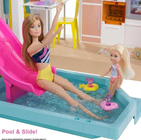 Barbie DreamHouse, Doll House Playset with 75+ Furniture & Accessories, 10 Play Areas, Lights & Sounds, Wheelchair-Accessible Elevator in Saudi Arabia