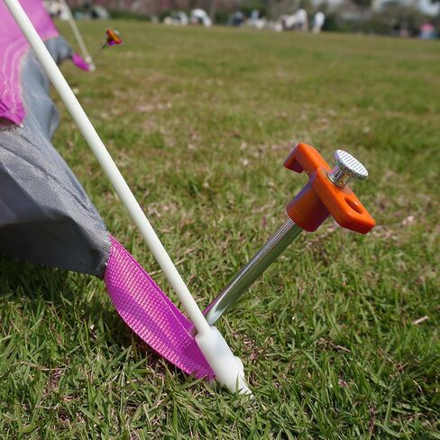 Urgudtul Galvanized Non-Rust Metal Tent Stakes, 10 Inch Heavy Duty Camping Tent Pegs 10pc-Pack in Saudi Arabia