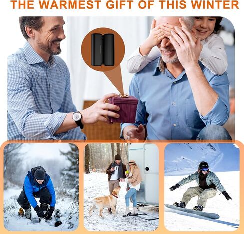 2 Pack Hand Warmers Rechargeable, Portable Electric Hand Warmers Reusable Fast Heating, Fits in Gloves for Winter Sports Hunting Accessories Outdoor/Indoor/Warm Gifts for Men Women in Saudi Arabia