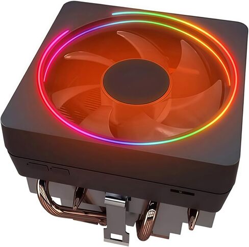 وحدة المعالجة المركزية Wraith Prism Cooler الألومنيوم المبرد قاعدة النحاس الأساسية 4-Pin PWM 95mm Fan معجون حراري مطبق مسبقًا متوافق مع معالج AMD المقبس AM5 AM4 AM3 AM2، Ryzen 1700X 1800X 2700X 3700X 4700X 5700X in Kuwait